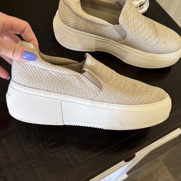 J Slides Textured Slip-On Sneakers - Cream - Picture 2 of 10